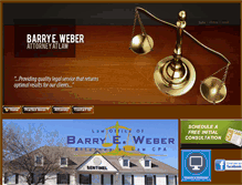 Tablet Screenshot of barryweberlaw.com
